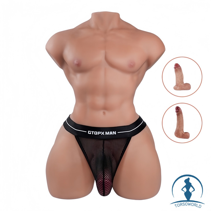 【Ab Lager lieferbar】Mark Pro: 16.5kg Männliche TPE Sextorso Tantaly mit Abnehmbarer Silikon-Dildo