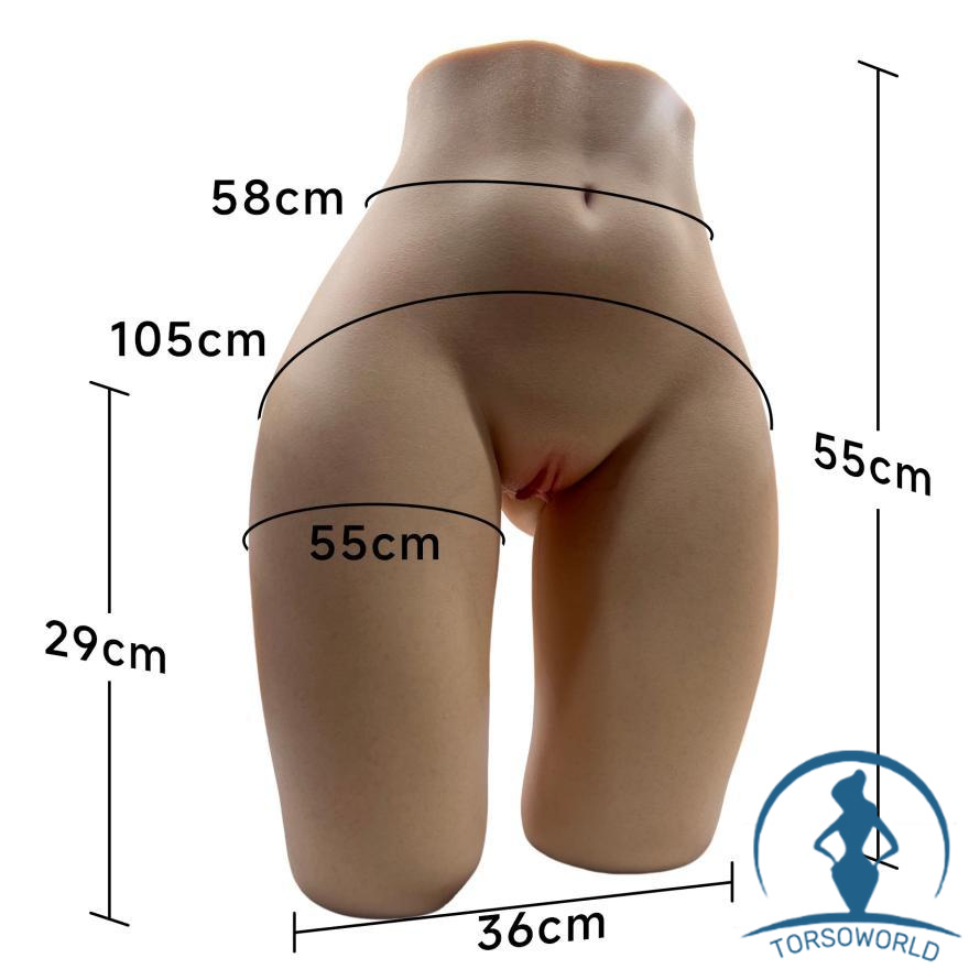 Jessica: Realistische Silikon Torso Sexpuppe