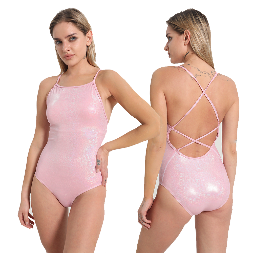 Gold Foil Backless One-Piece Swimsuit Manufacturer SBART OEM
