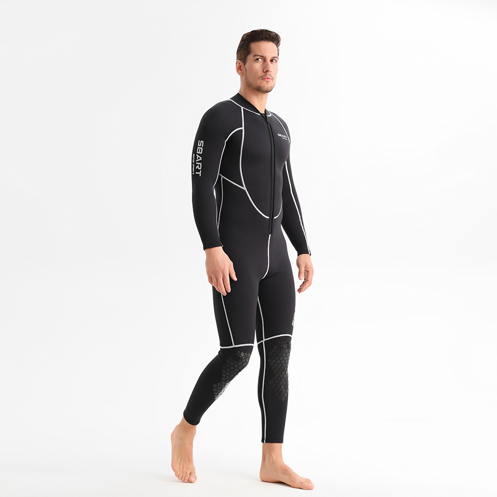 3mm Front Zip Neoprene Fleece Lined Wetsuit Manufacturer | SBART OEM / ODM Diving Wetsuit