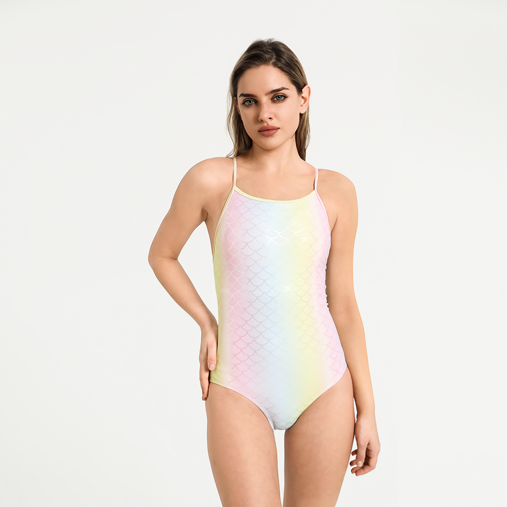Gold Foil Backless One-Piece Swimsuit Manufacturer SBART OEM