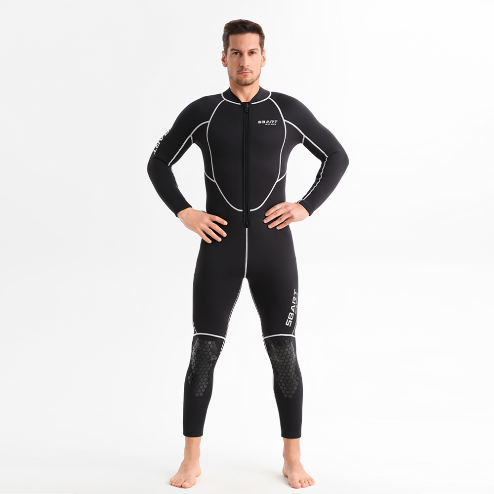 3mm Front Zip Neoprene Fleece Lined Wetsuit Manufacturer | SBART OEM / ODM Diving Wetsuit