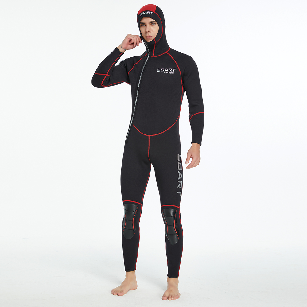 3MM diving suit men and women thickened diving suit men's warm hooded swimming wet suit surfing suit jellyfish suit wholesale-SBART