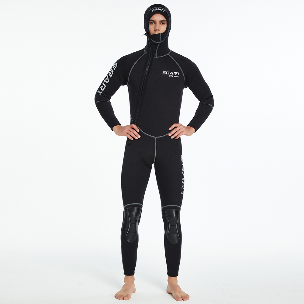 3MM diving suit men and women thickened diving suit men's warm hooded swimming wet suit surfing suit jellyfish suit wholesale-SBART