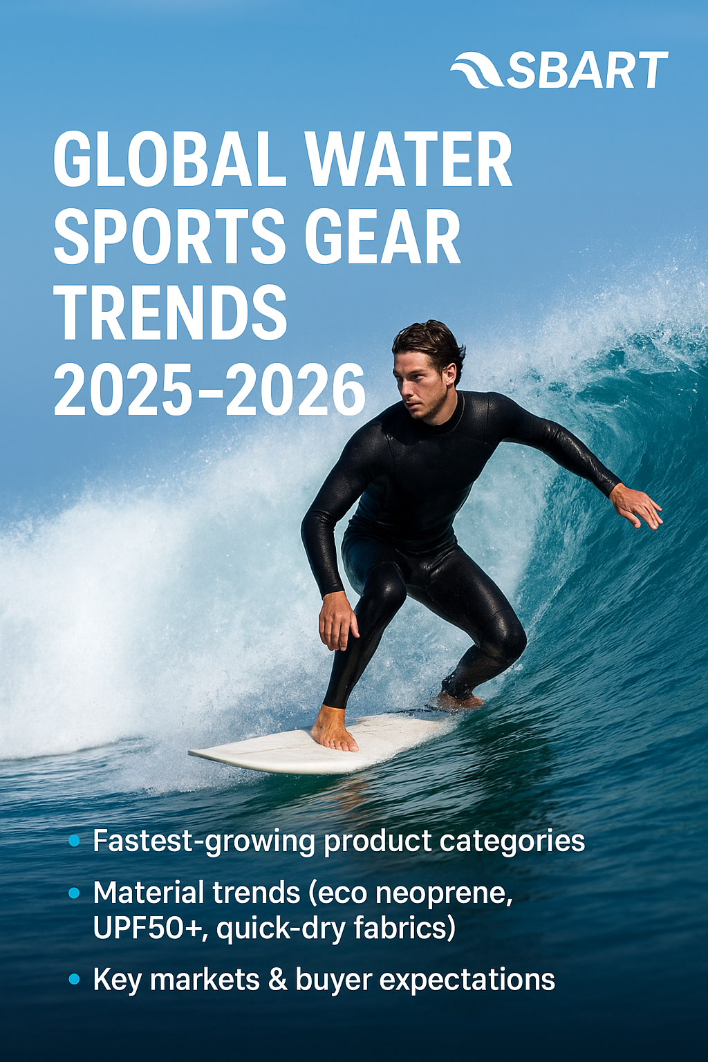 SBART factory-ready stock of premium neoprene fabrics for fast production and quick delivery, supporting custom wetsuit and water sports apparel wholesale.