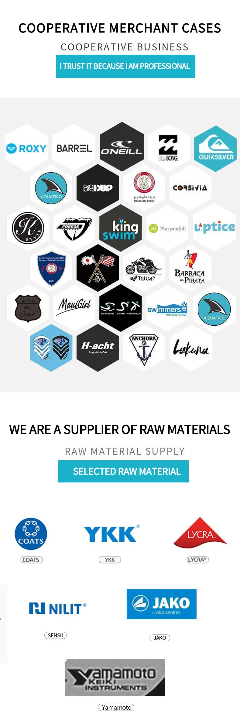 Brand partners, retail programmes and material suppliers SBART works with