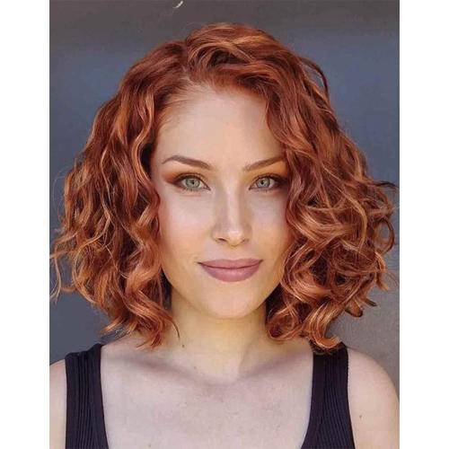 【HOT SALE】Short curly hair topper 2C | Natural and soft hair | 08-16 inch | 10 colors | Breathable Silk Base | Natural seamlike human scalp