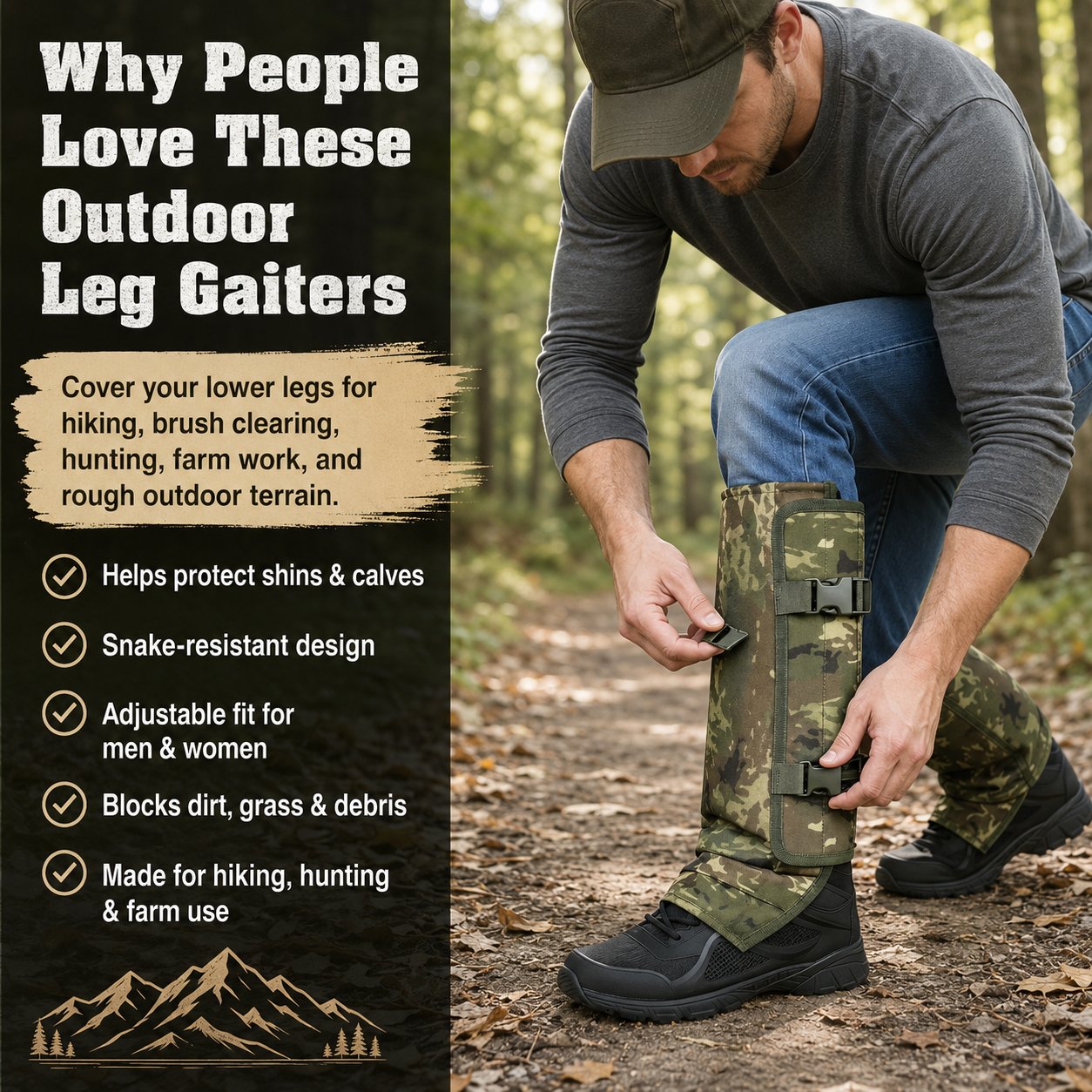 🎁 Father’s Day 49% OFF - 🌿 Snake-Resistant Outdoor Leg Gaiters