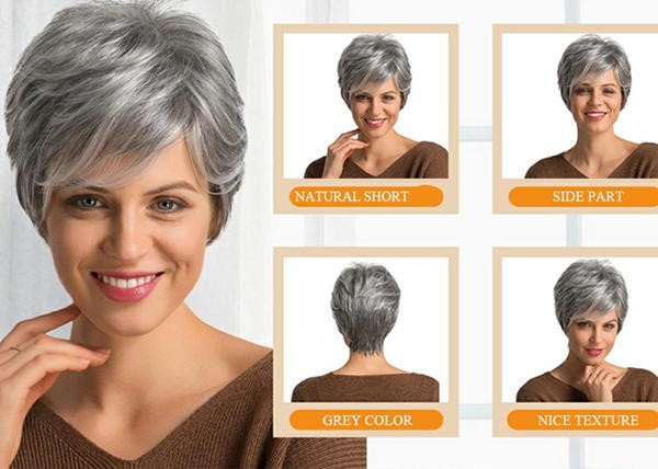 SUMMER HOT SALE🔥 65% OFF|SHORT NATURAL  HAIR TOPPERS With Bangs