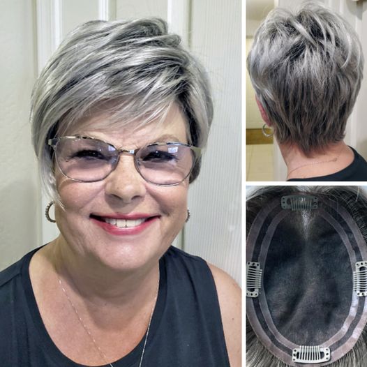 50% OFF 🔥HOT SALE🔥SHORT NATURAL HAIR TOPPERS With Bangs