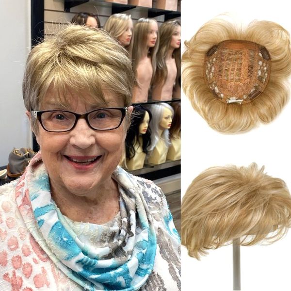 HOT SALE🔥SHORT NATURAL HAIR TOPPERS With Bangs|From thin to thick in seconds