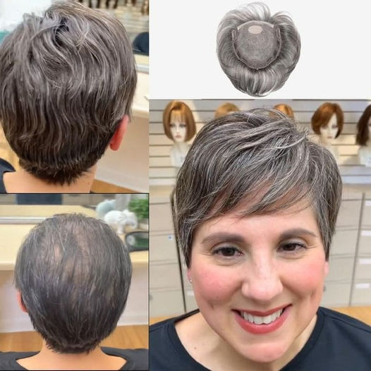 50% OFF 🔥HOT SALE🔥SHORT NATURAL HAIR TOPPERS With Bangs