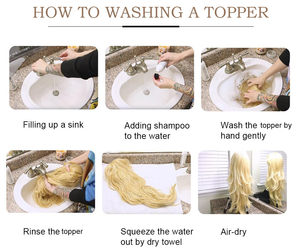 Womens Hair Topper with Clips Hair Toppers for Thin Hair WomenColor Clip In One Piece Hair Extensions