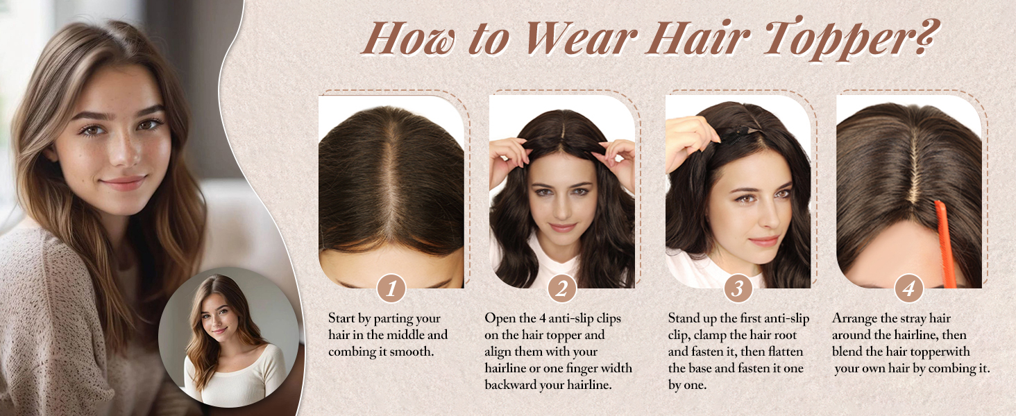 hair topper for women