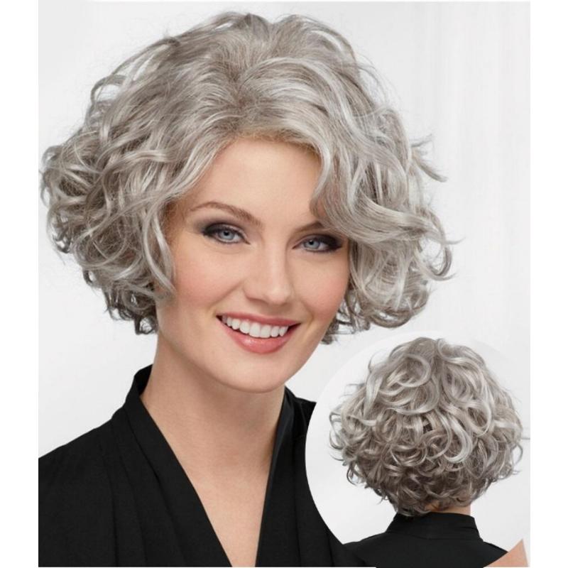 【HOT SALE】Short curly hair topper 2C | Natural and soft hair | 08-16 inch | 10 colors | Breathable Silk Base | Natural seamlike human scalp