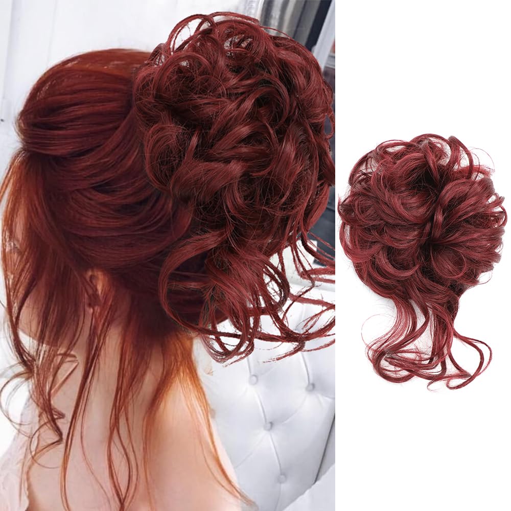 Messy ponytail clip extends hair - Bun Scrunchie For Women