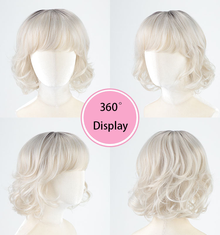 Chloe - Heavihair-US Curl Bob Human Wig with Bang