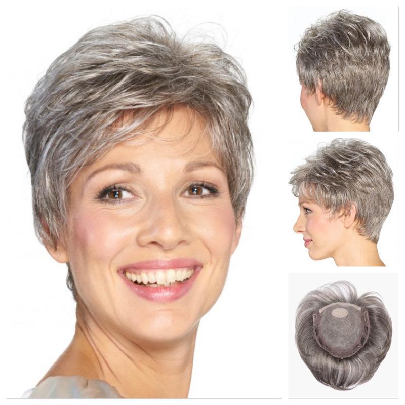 HOT SALE🔥SHORT NATURAL HAIR TOPPERS With Bangs|From thin to thick in seconds