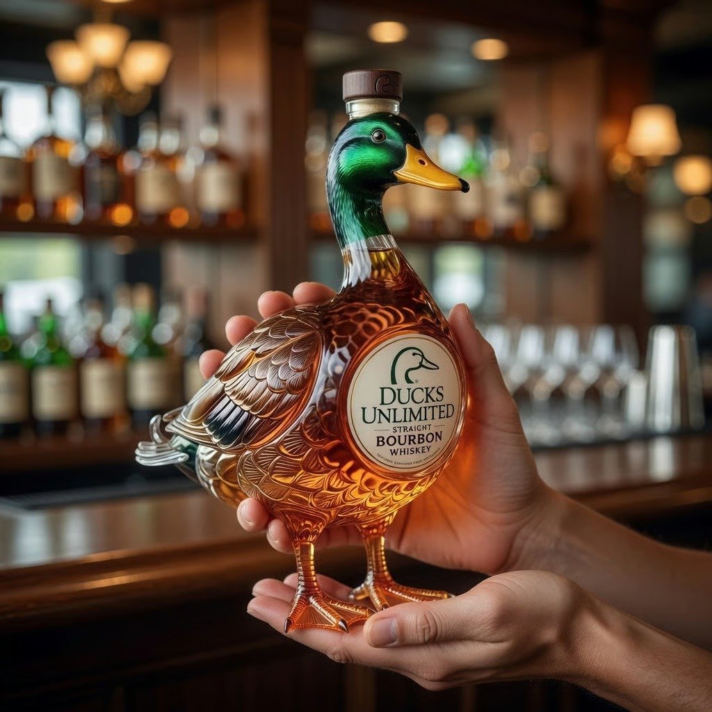 š Fatherās Day 49% OFF -2026 Ducks Unlimited 3D Mallard Bourbon Bottle