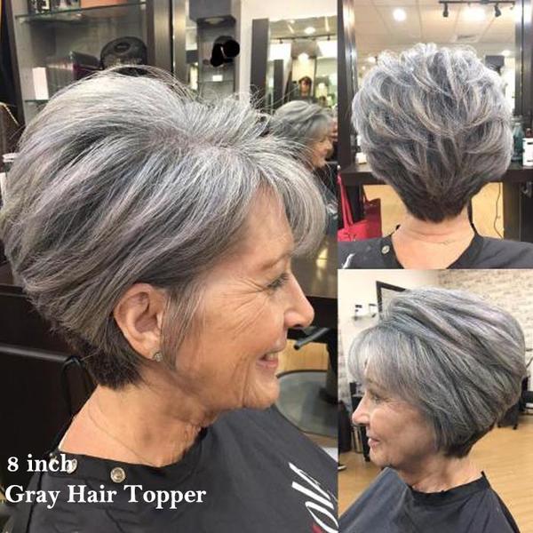 [Copy]SUMMER SALE🔥 50% OFF|SHORT NATURAL  HAIR TOPPERS With Bangs