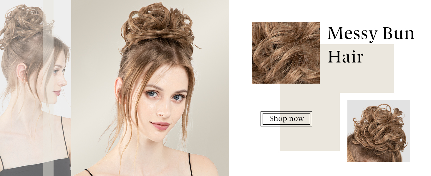 messy bun hairpieces