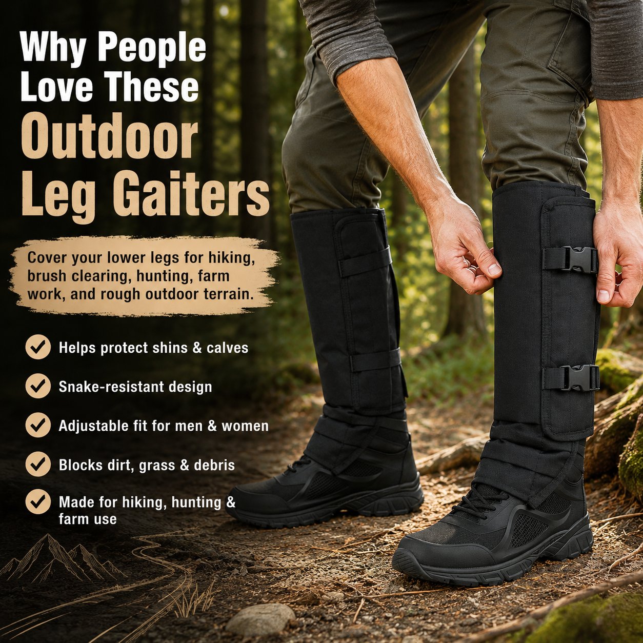 🎁 Father’s Day 49% OFF - 🌿 Snake-Resistant Outdoor Leg Gaiters