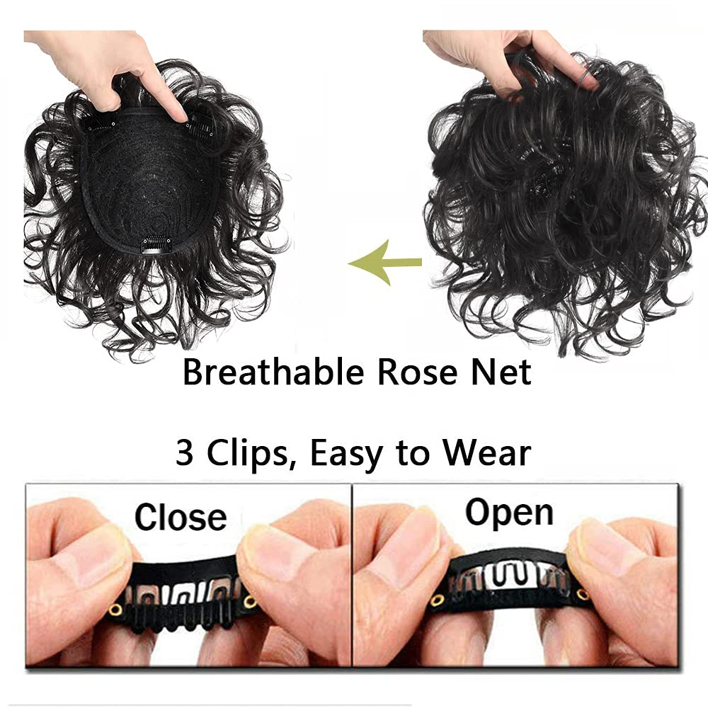 2023 HOT SALE🔥 |SHORT NATURAL CURLY HAIR TOPPERS