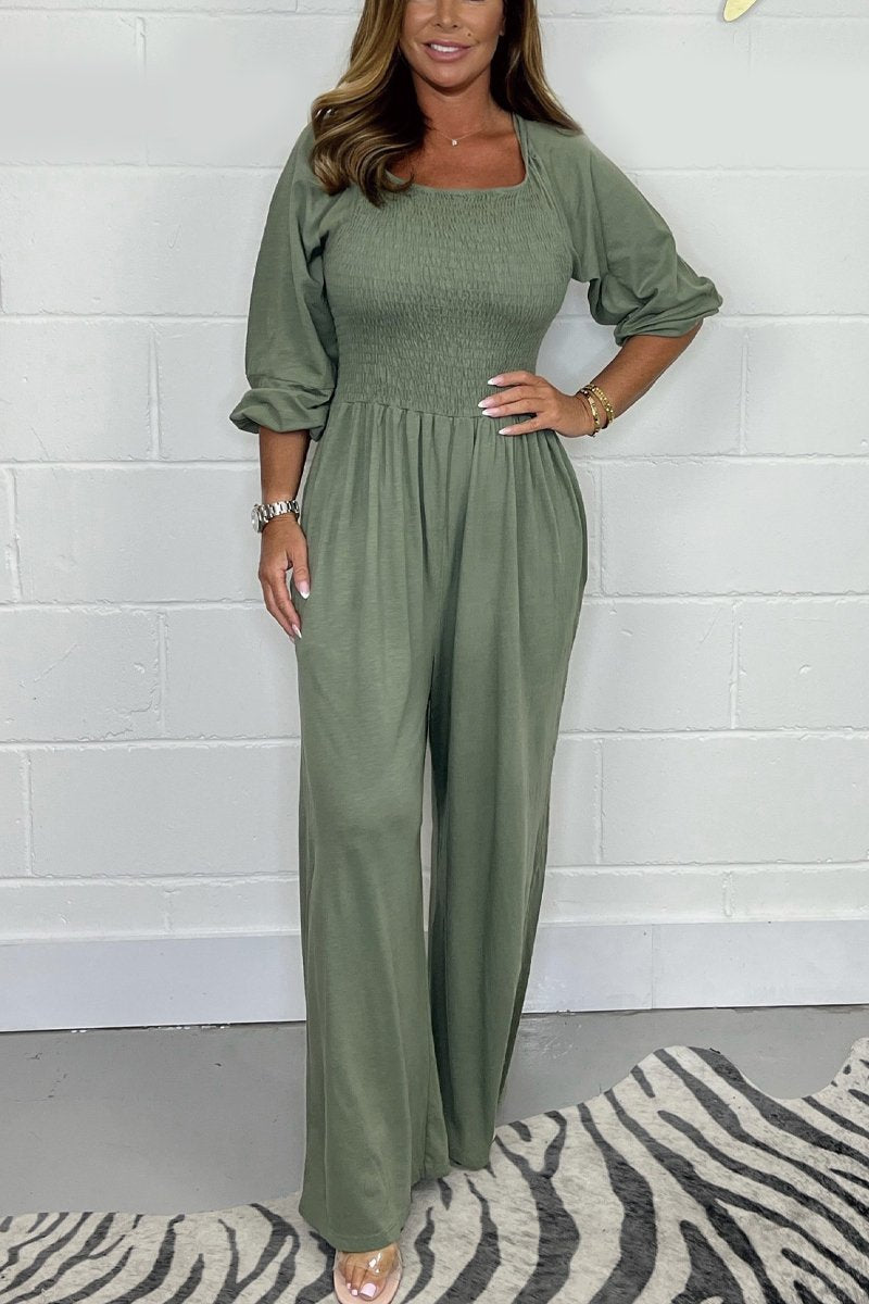 Casual Solid Color Jumpsuit(2 Free Shipping)
