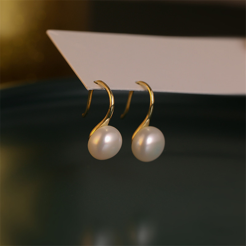 Mermaid pearl pendant earrings