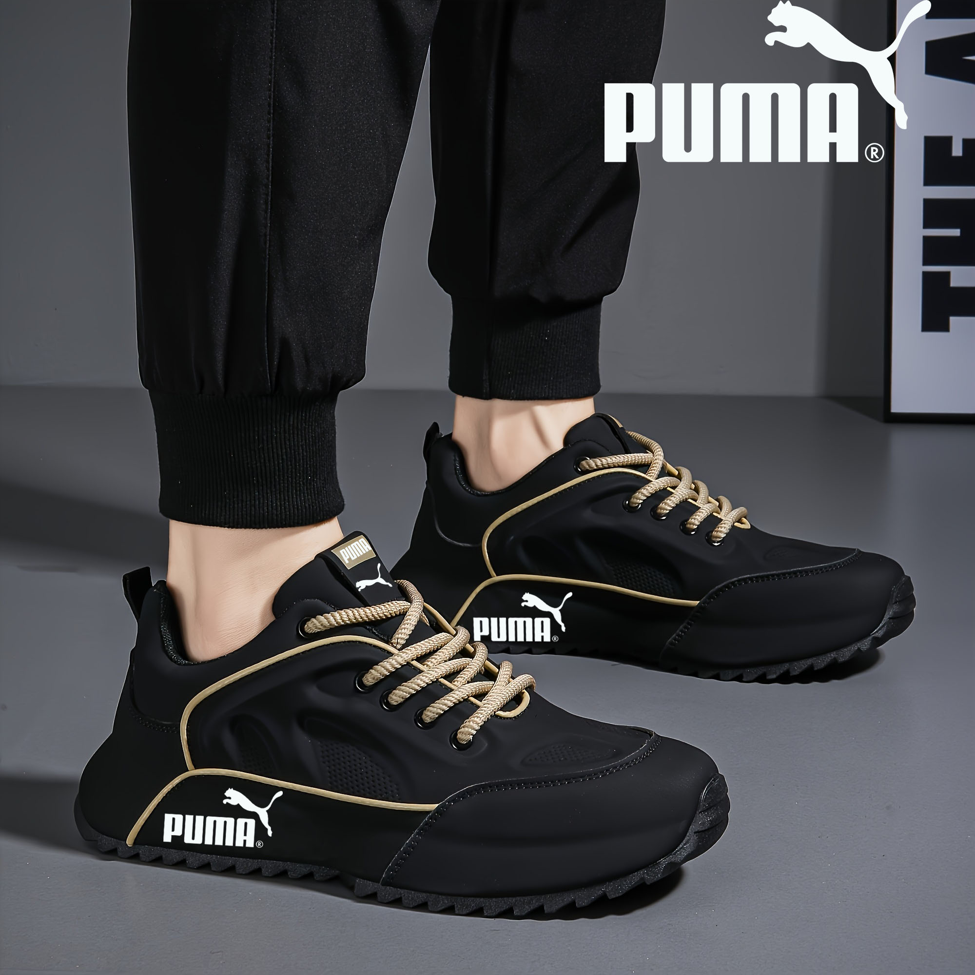PUMA - Nowe oddychające, amortyzowane i wytrzymałe męskie trampki
