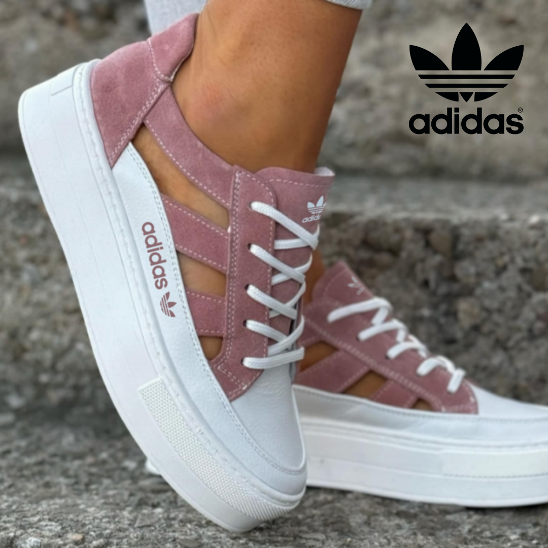 Adidas Originals Buty Damskie Platformowe z Otworami, Styl Nowoczesny