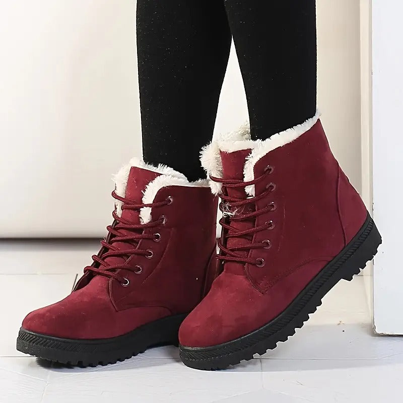 Ciepłe koronkowe buty dla kobiet