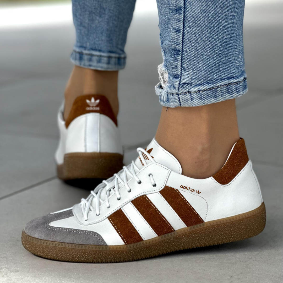 Wygodne damskie buty sportowe Adidas ze skóry naturalnej