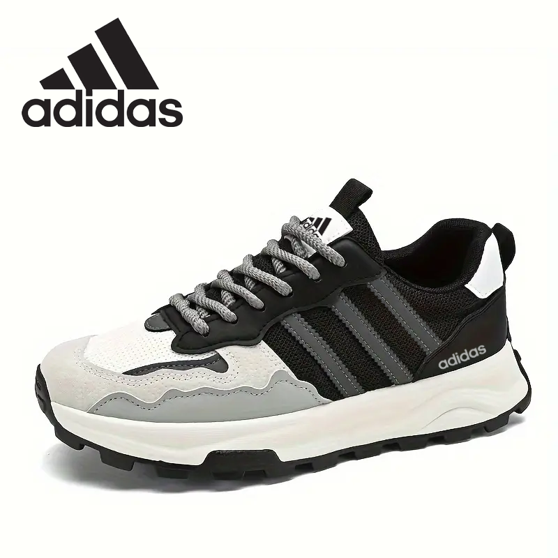 Nowe męskie buty sportowe retro adidas® - oddychające, antypoślizgowe buty codzienne z grubą podeszwą