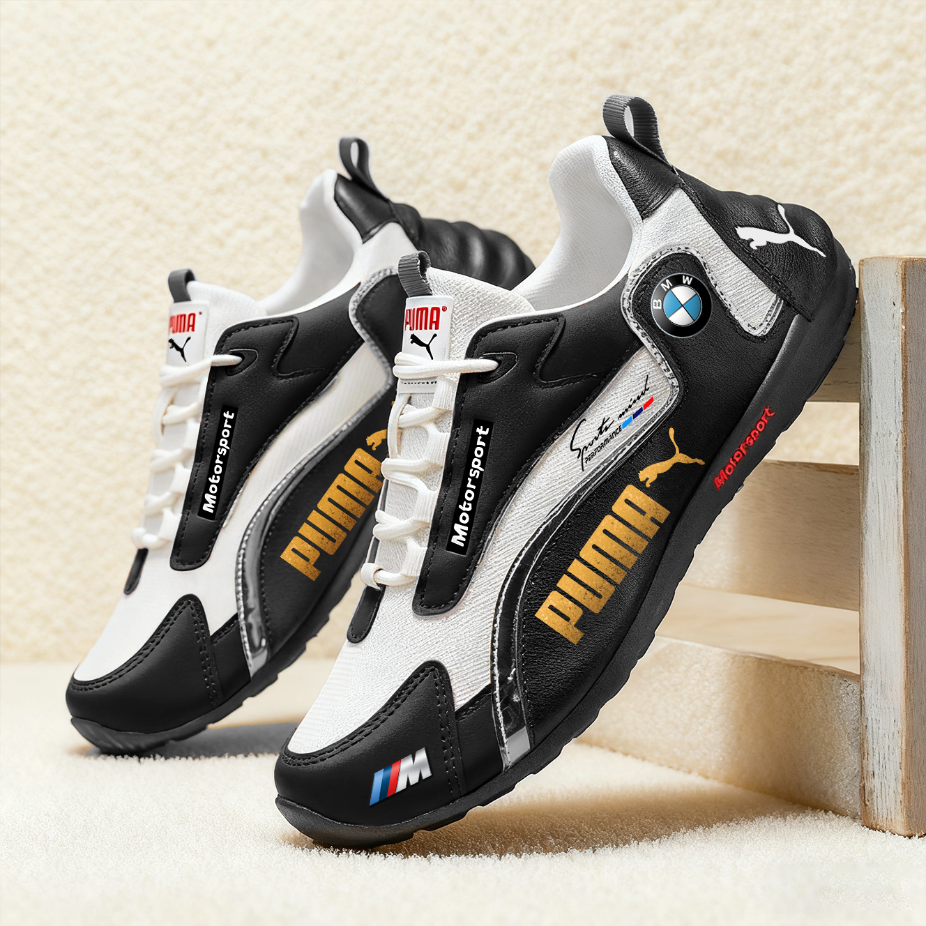 PUMA&BMW 	2025 Lato Nowe Oddychające Męskie Buty Sportowe