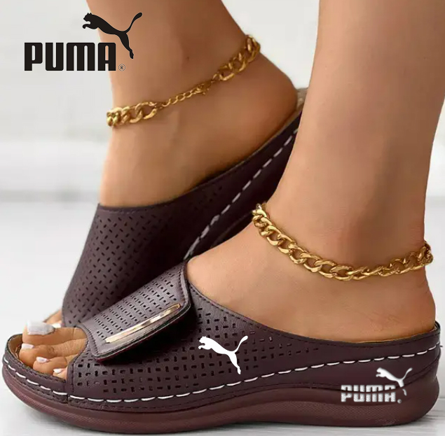 Damskie skórzane klapki PUMA® na Dzień Matki