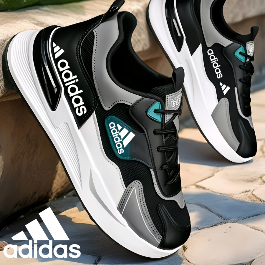 Buty sportowe adidas z oddychającej siateczki, sznurowane, odpowiednie na każdą porę roku