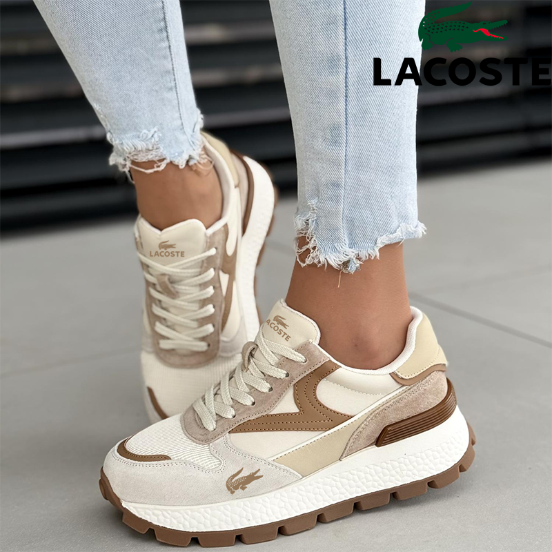 LACOSTE 2025 Sneakersy damskie ze skóry naturalnej