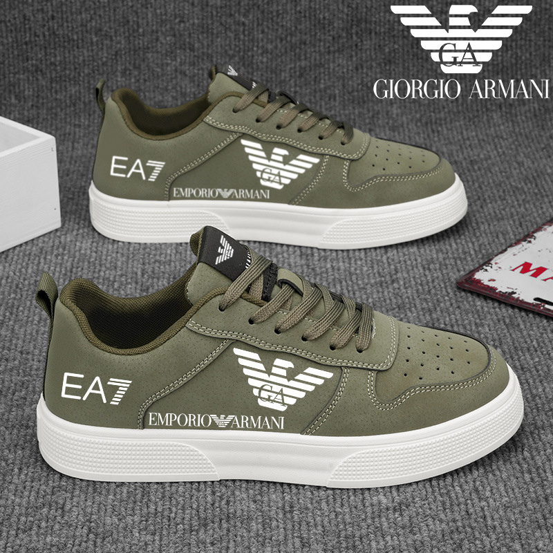 Nowe skórzane buty casualowe męskie marki Armani
