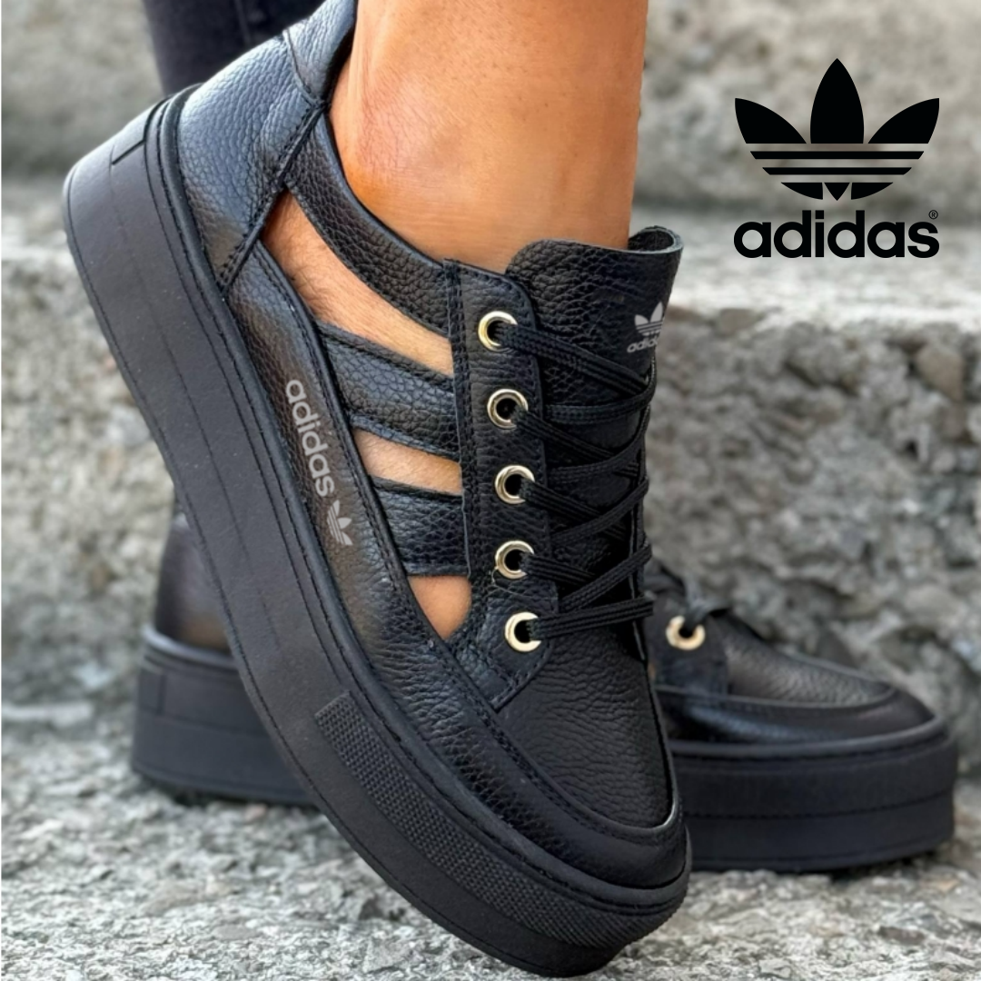 Adidas Originals Buty Damskie Platformowe z Otworami, Styl Nowoczesny