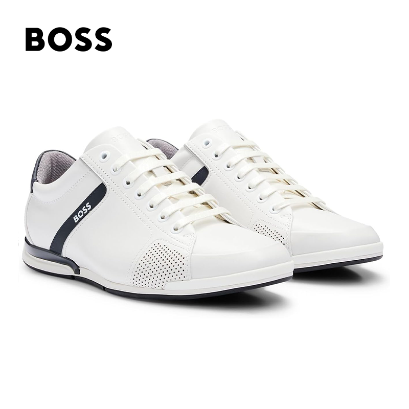 BOSS® Męskie letnie, oddychające skórzane buty