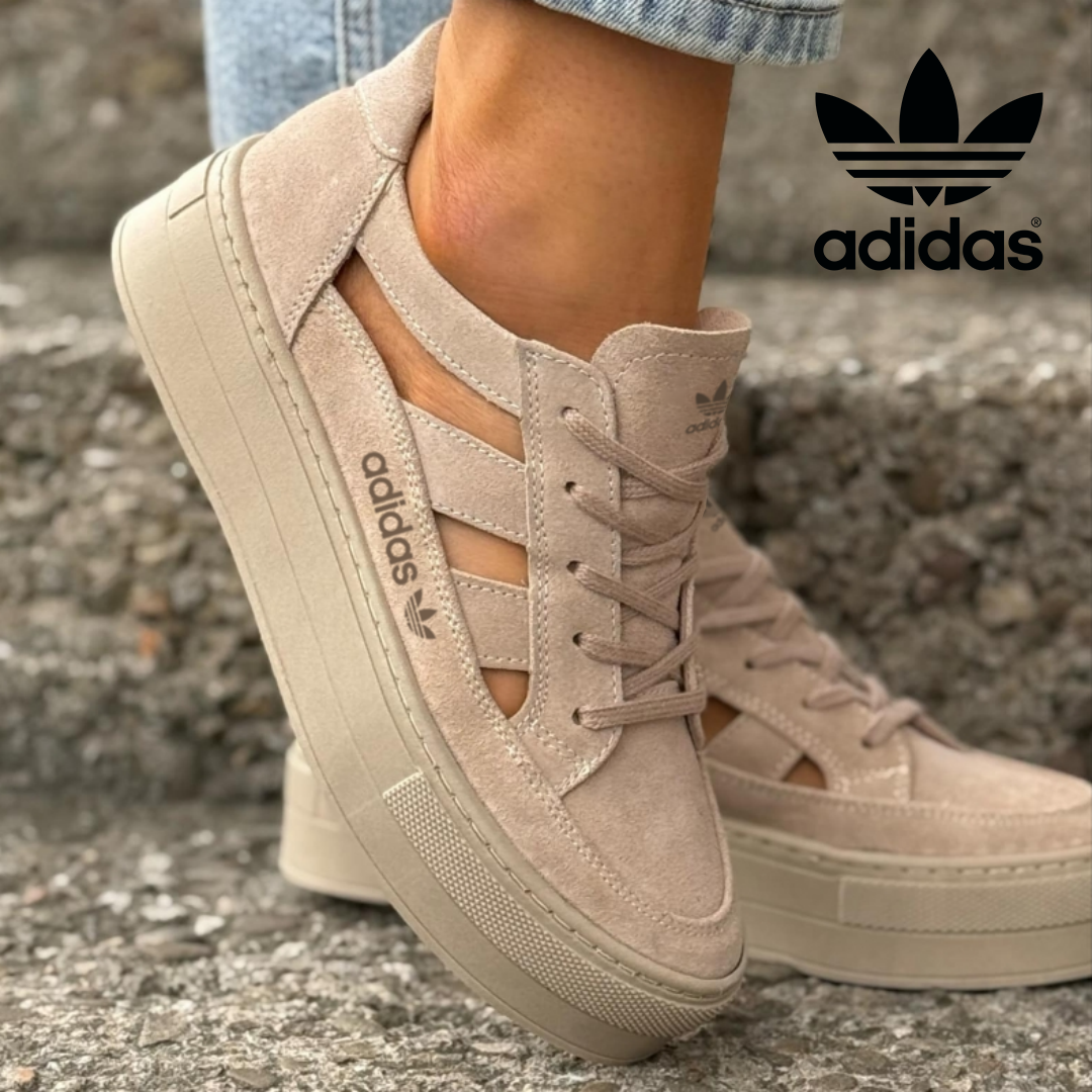 Adidas Originals Buty Damskie Platformowe z Otworami, Styl Nowoczesny