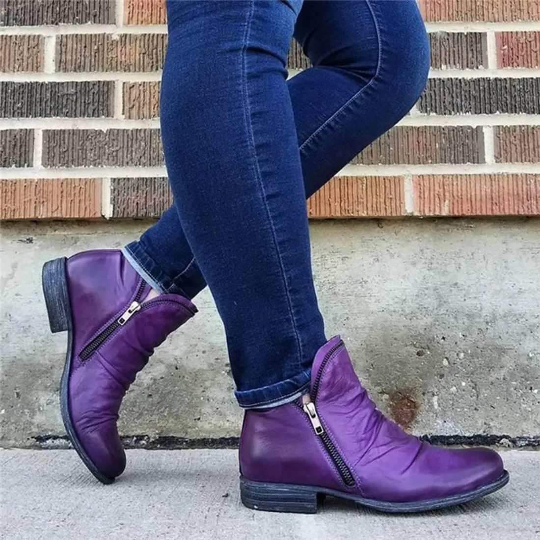 Women's Classic Double-Zip Ankle Boots
