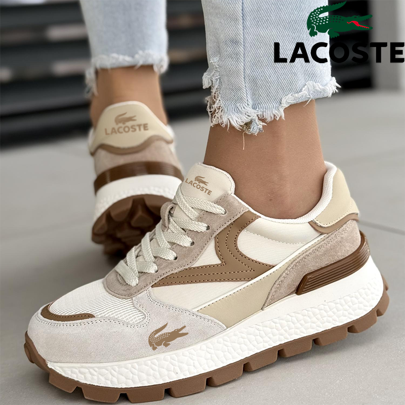 LACOSTE 2025 Sneakersy damskie ze skóry naturalnej
