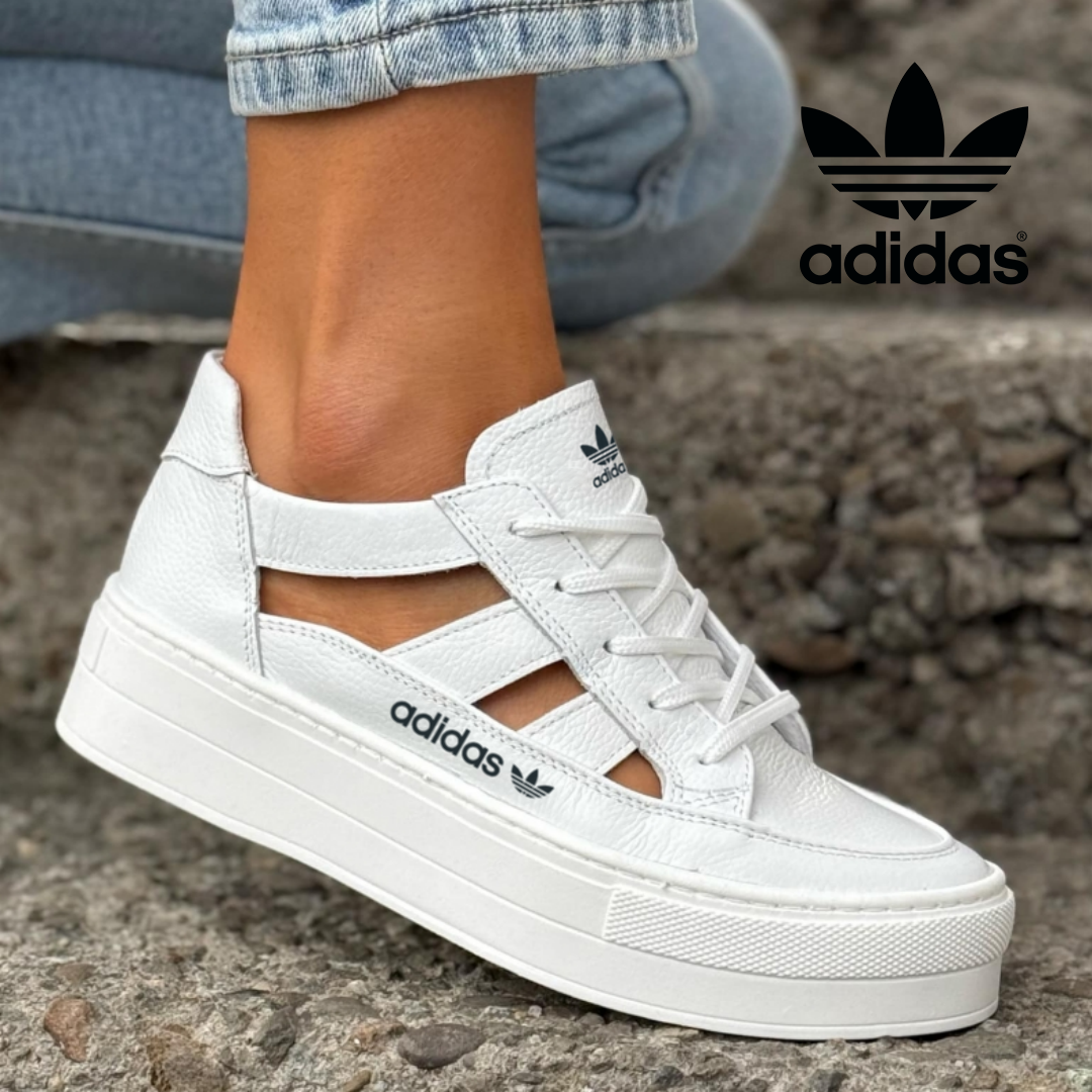 Adidas Originals Buty Damskie Platformowe z Otworami, Styl Nowoczesny