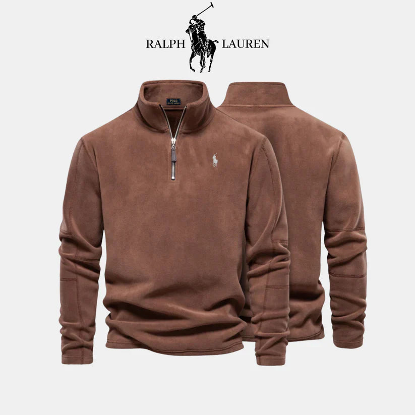 Ꮢalph Lauren™ Jaqueta de lã grossa e quente masculina
