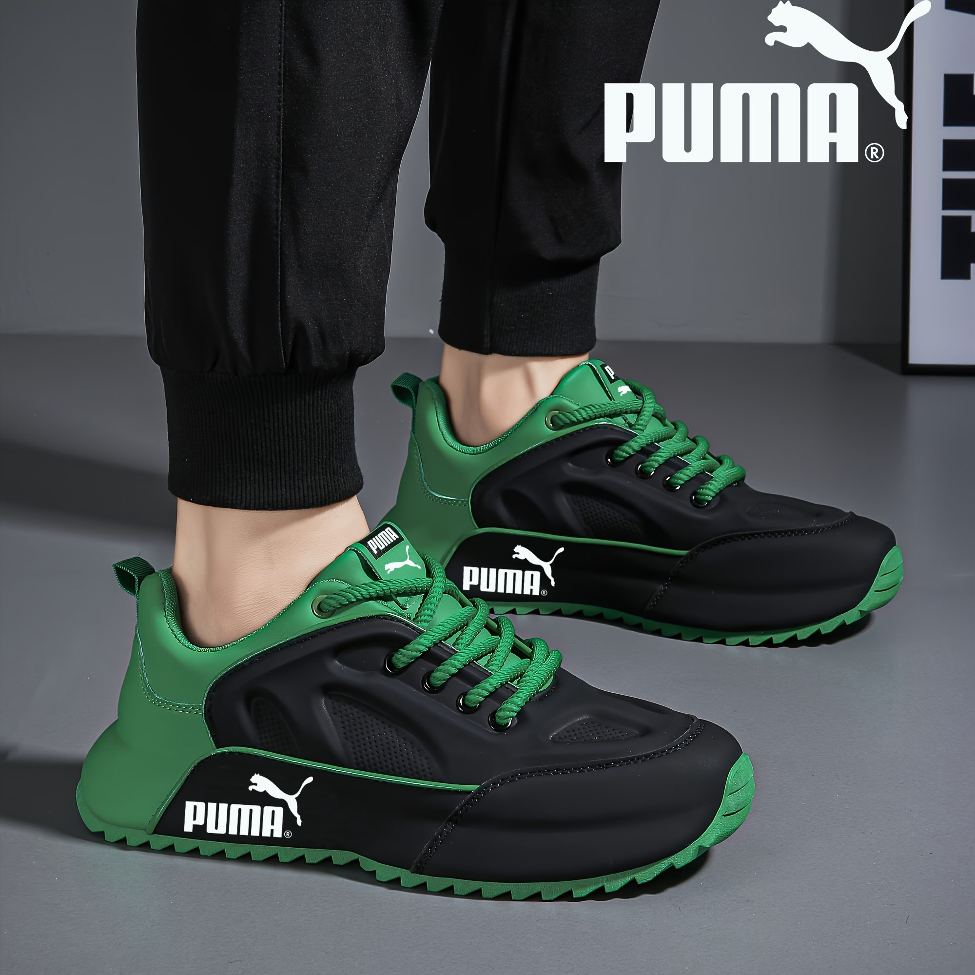 PUMA - Nowe oddychające, amortyzowane i wytrzymałe męskie trampki