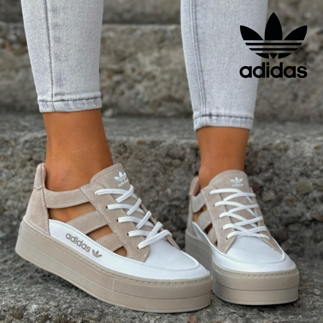 Adidas Originals Buty Damskie Platformowe z Otworami, Styl Nowoczesny