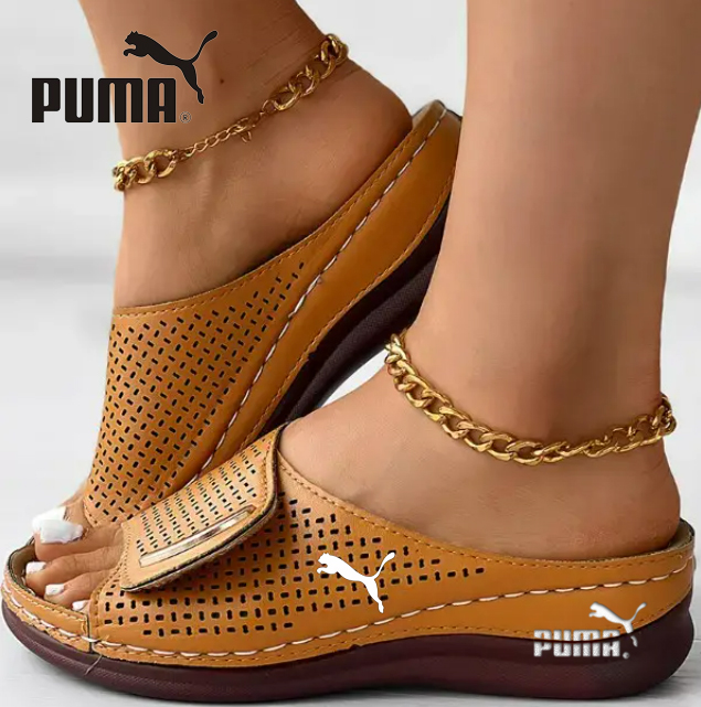 Damskie skórzane klapki PUMA® na Dzień Matki