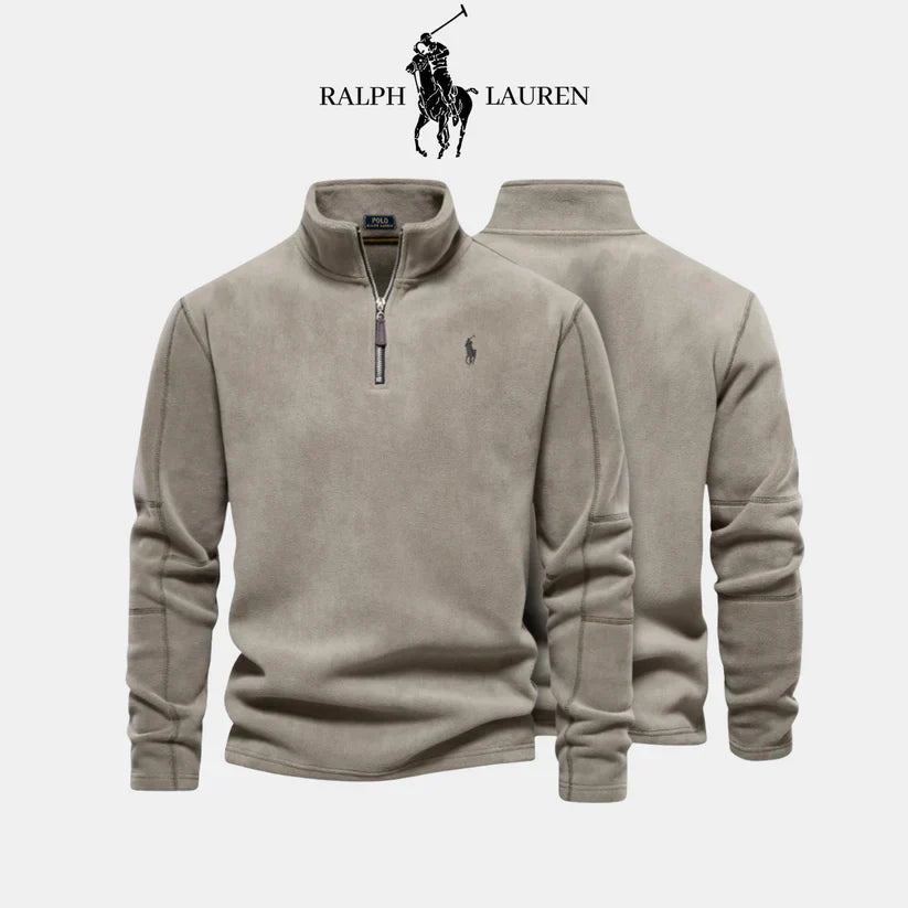 Ꮢalph Lauren™ Jaqueta de lã grossa e quente masculina